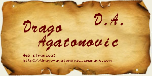 Drago Agatonović vizit kartica